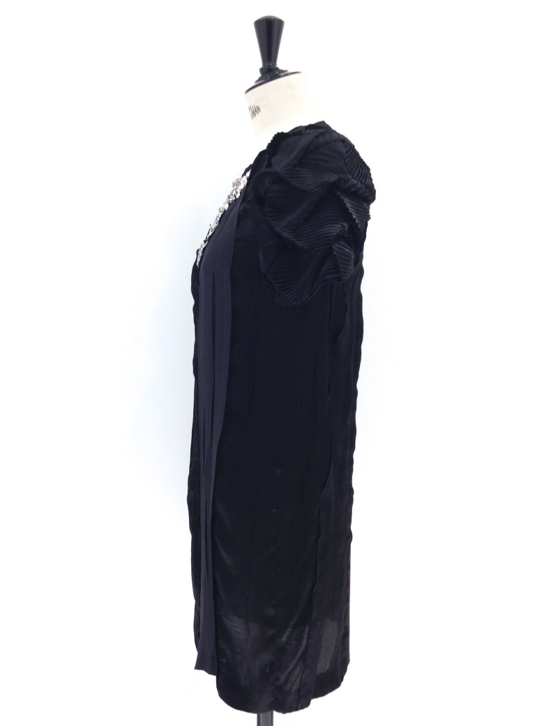 Robe PRADA soie noire T 40