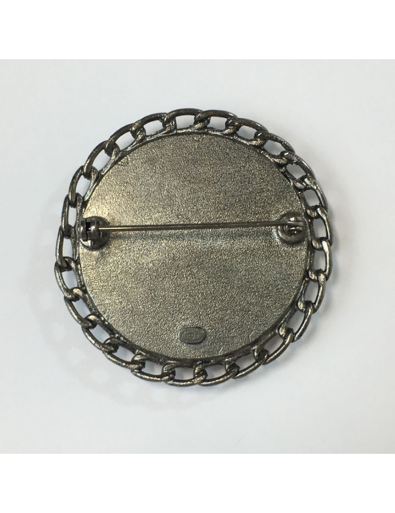 Broche CHANEL ronde Camélia 