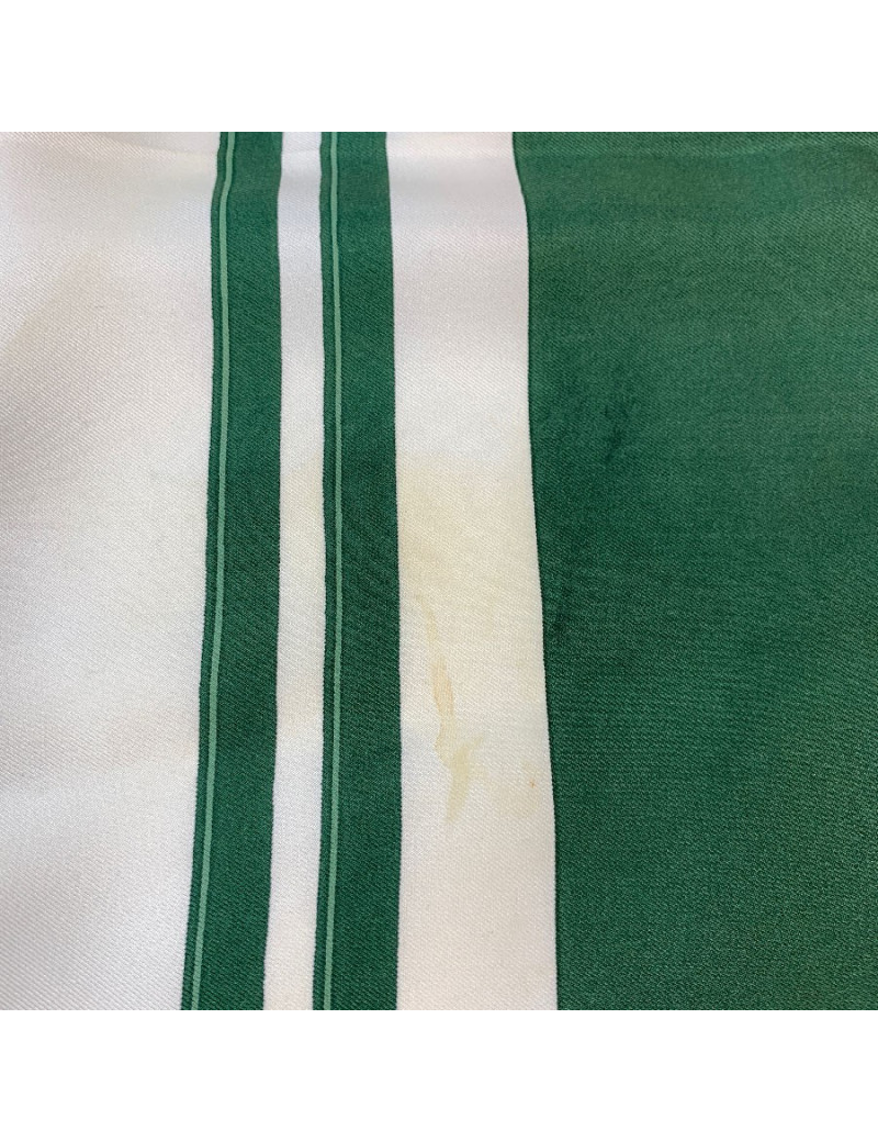 Carré HERMES Brides de Gala en soie verte