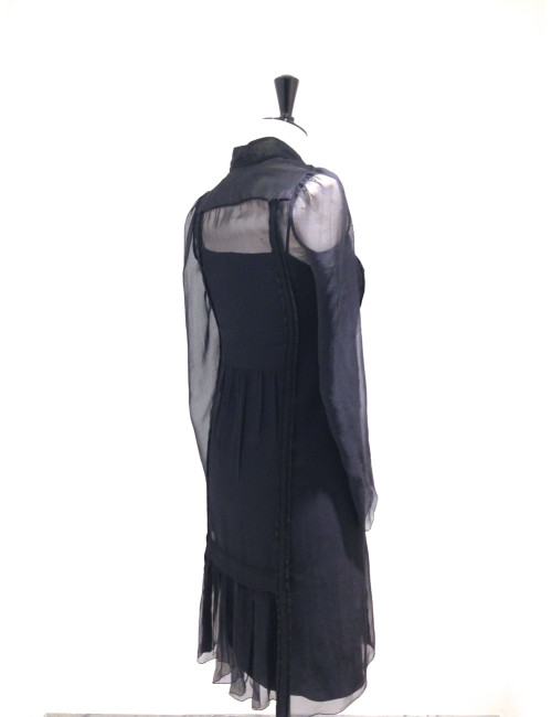 Robe PRADA soie noire T 40