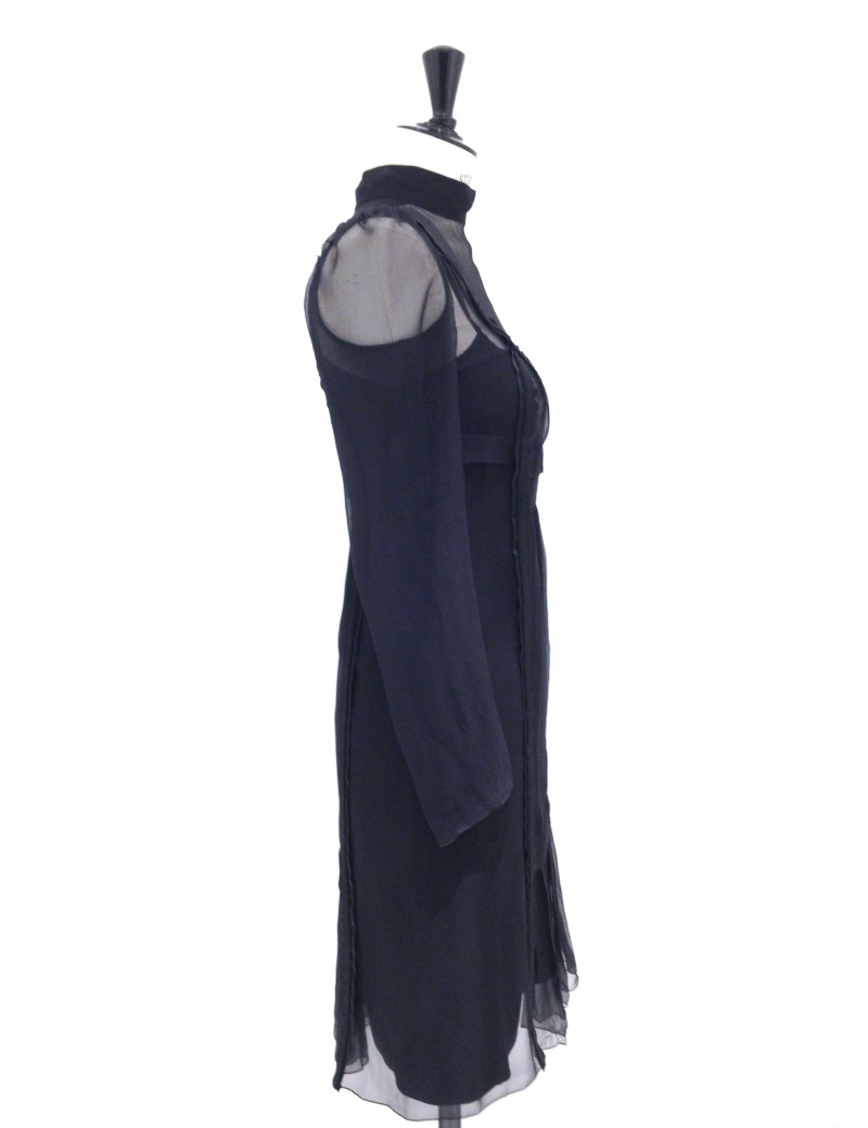 Robe PRADA soie noire T 40