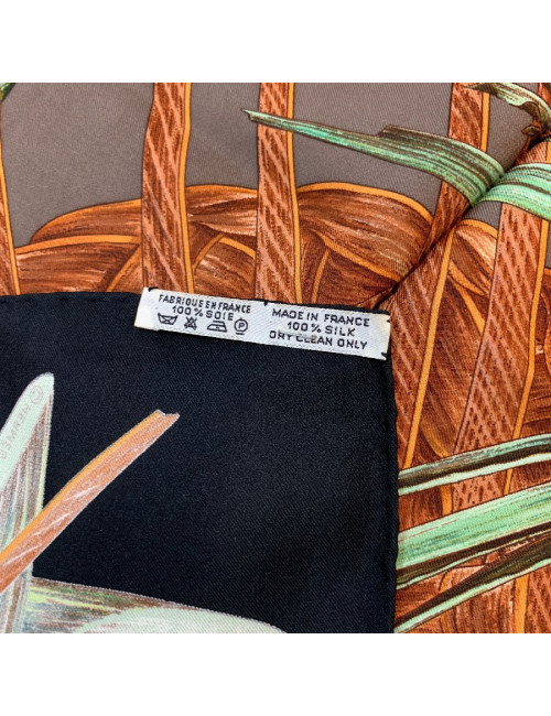 Carré HERMÈS Jardin Créole noir