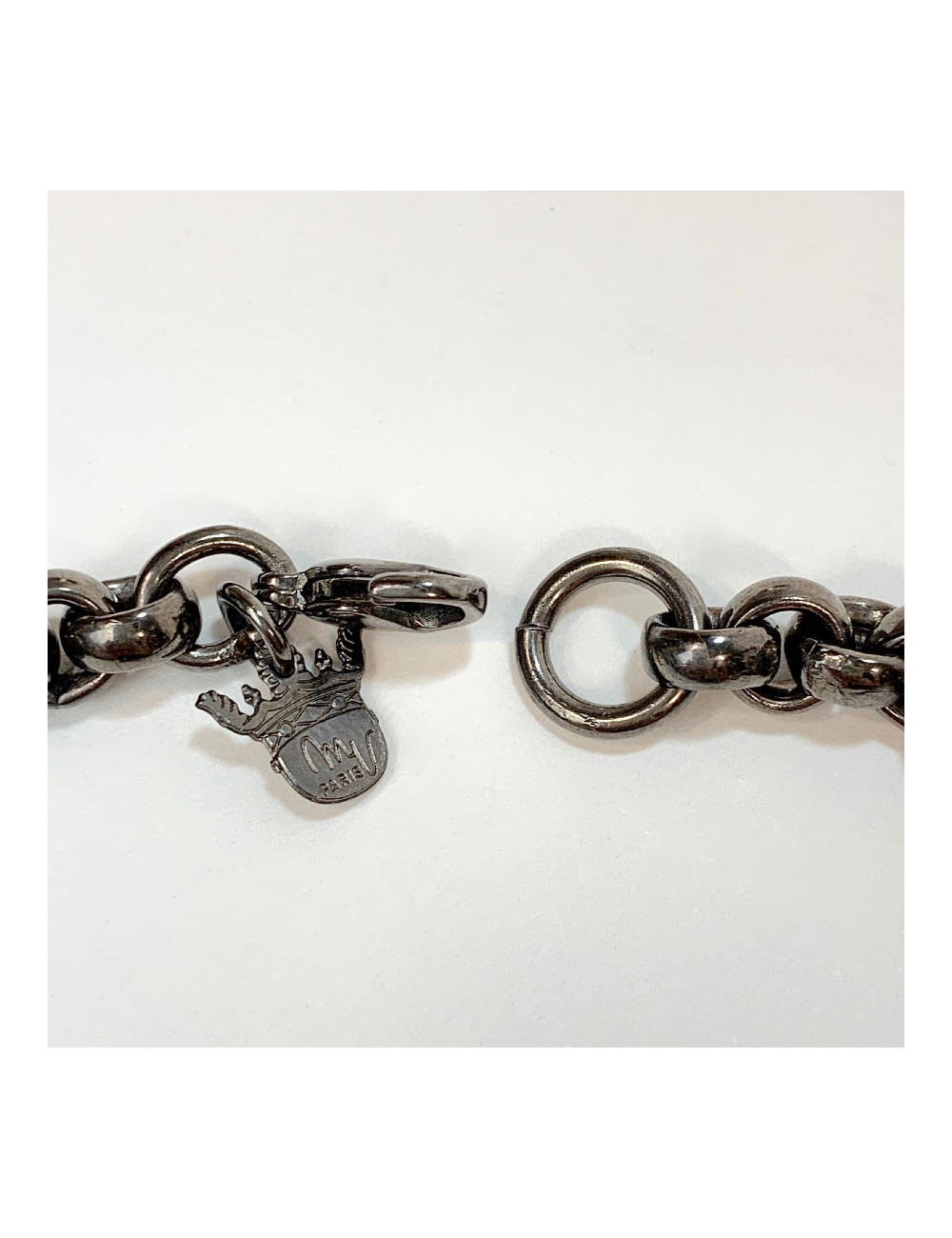 Collier MARGUERITE DE VALOIS pendentif en pâte de verre multicolore