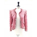 CHANEL jacket in tweed red and white Paris-Venice