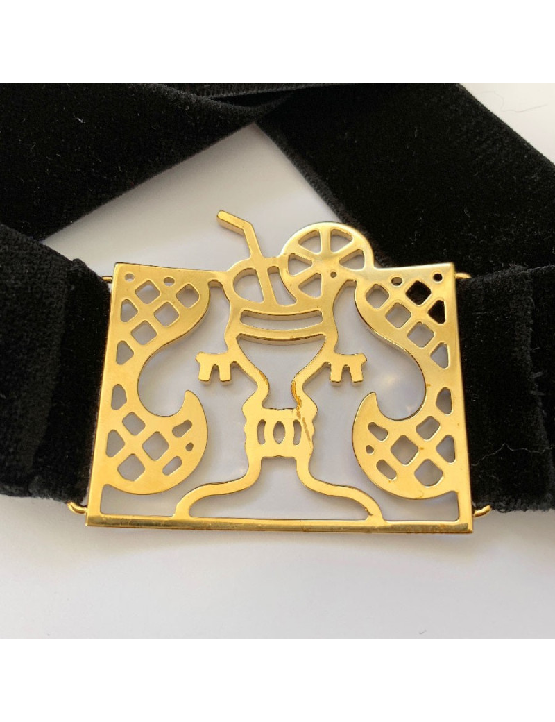 Ceinture CHANEL velours noir