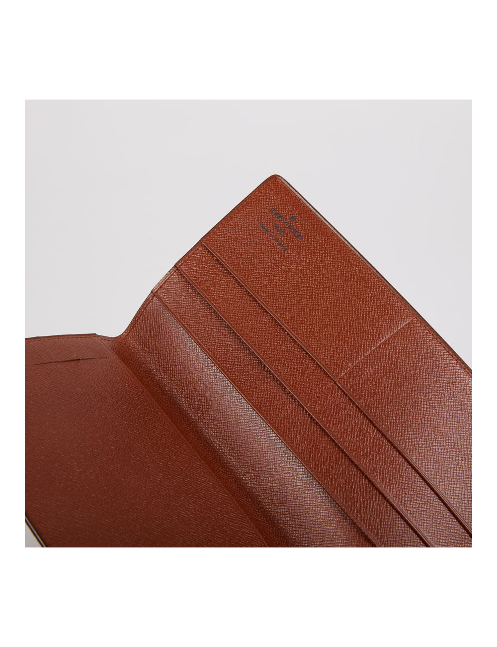 Porte-chéquier Louis Vuitton toile Monogram marron