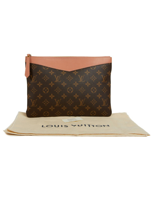 Pochette LOUIS VUITTON en toile Monogram et cuir 