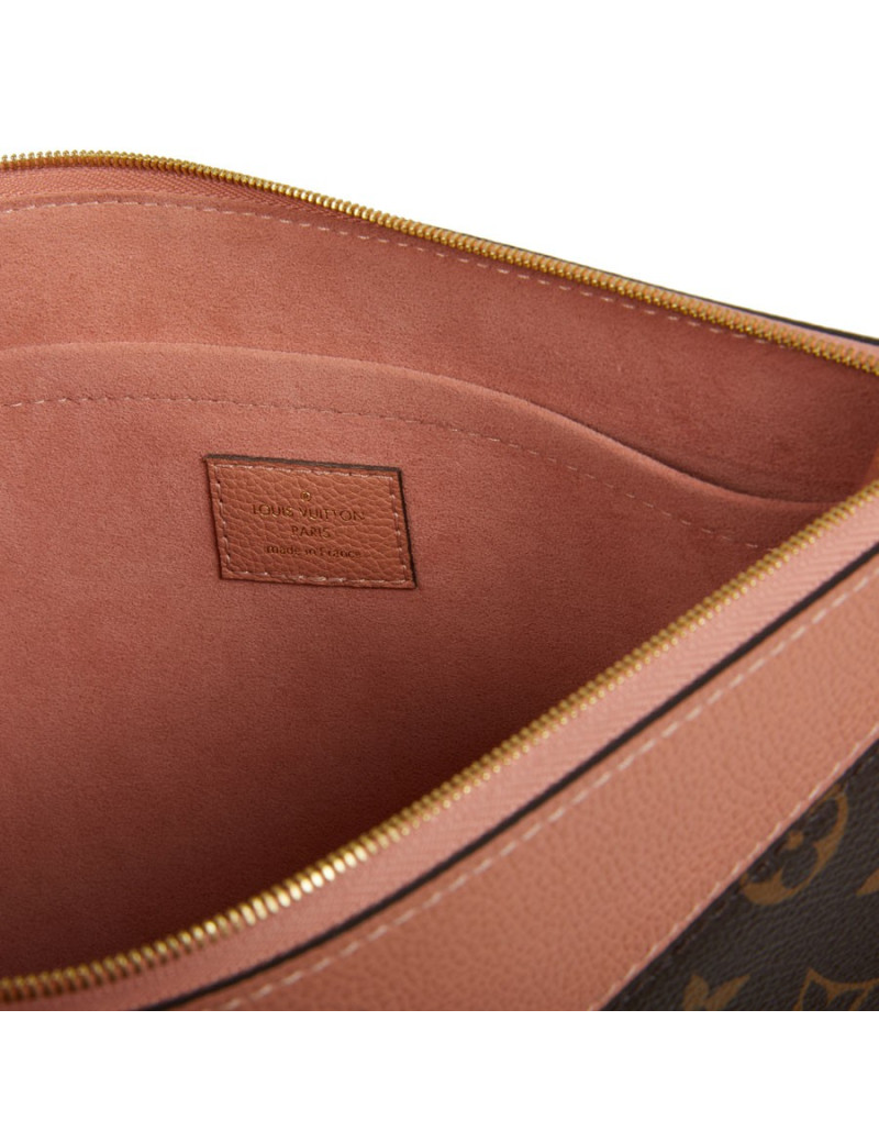 Pochette LOUIS VUITTON en toile Monogram et cuir 