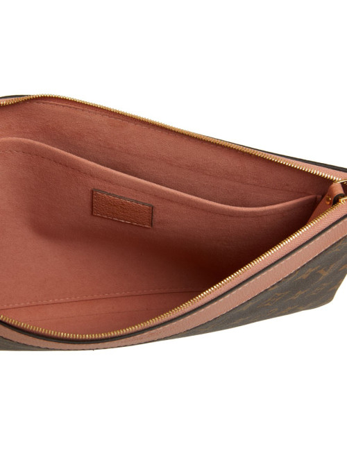 Pochette LOUIS VUITTON en toile Monogram et cuir 