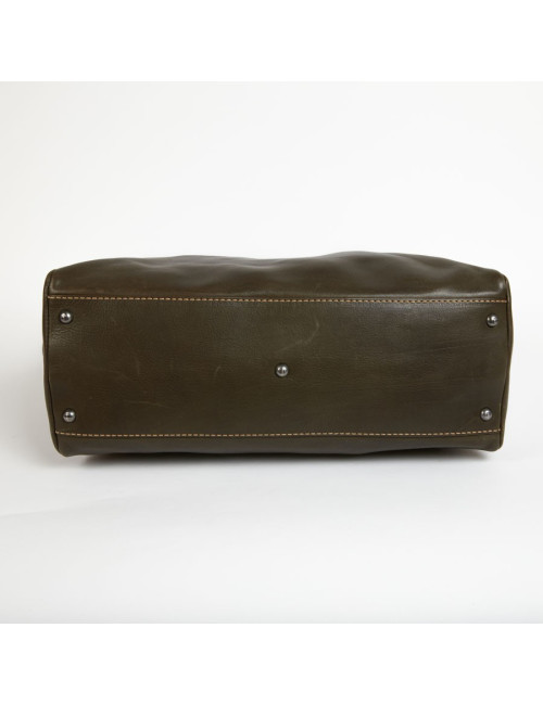 Sac FENDI peekaboo cuir grainé bicolore