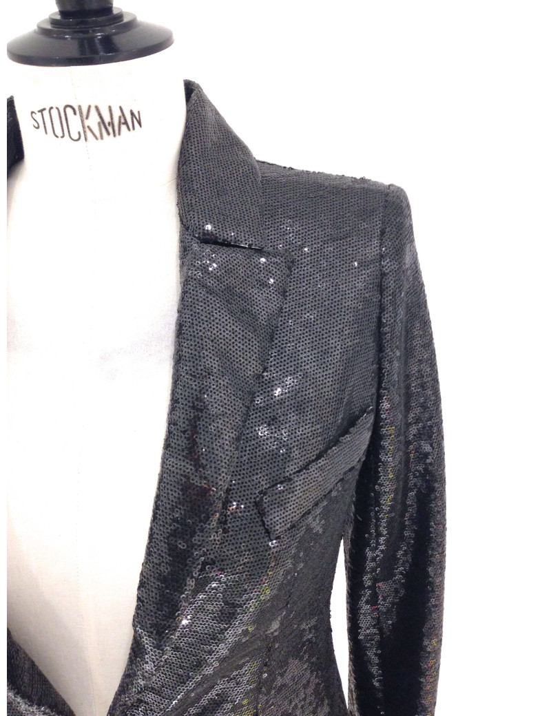 Black sequins T40 CHANEL jacket