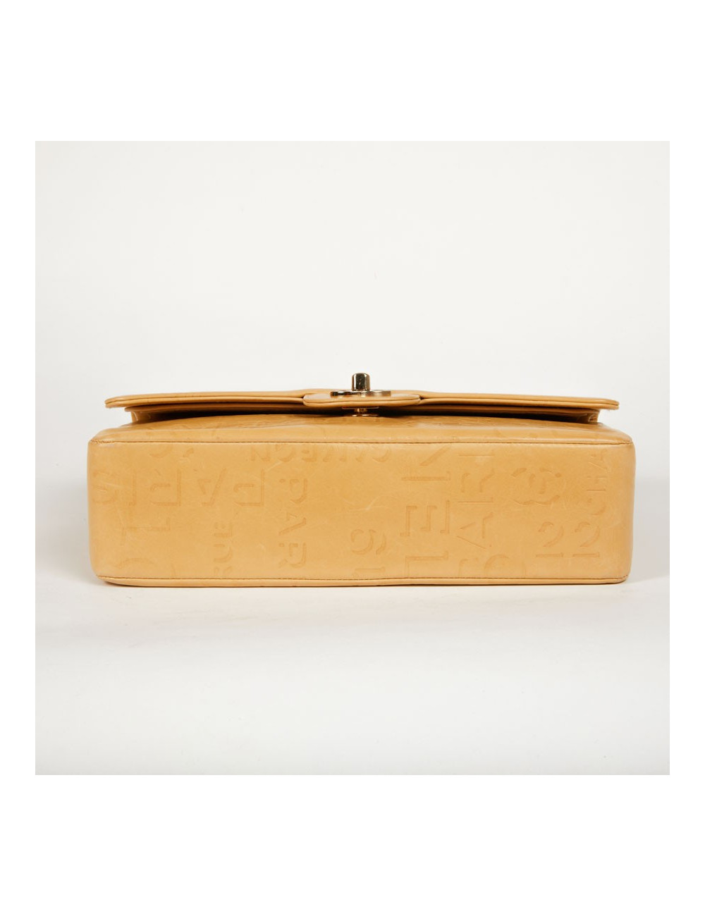 Sac CHANEL cuir d'agneau siglé "CHANEL" "CC"