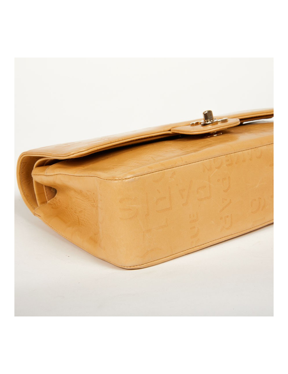 Sac CHANEL cuir d'agneau siglé "CHANEL" "CC"