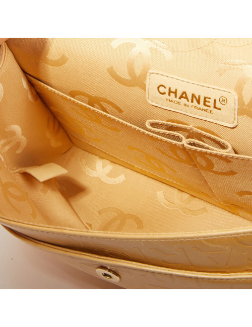 Sac CHANEL cuir d'agneau siglé "CHANEL" "CC"