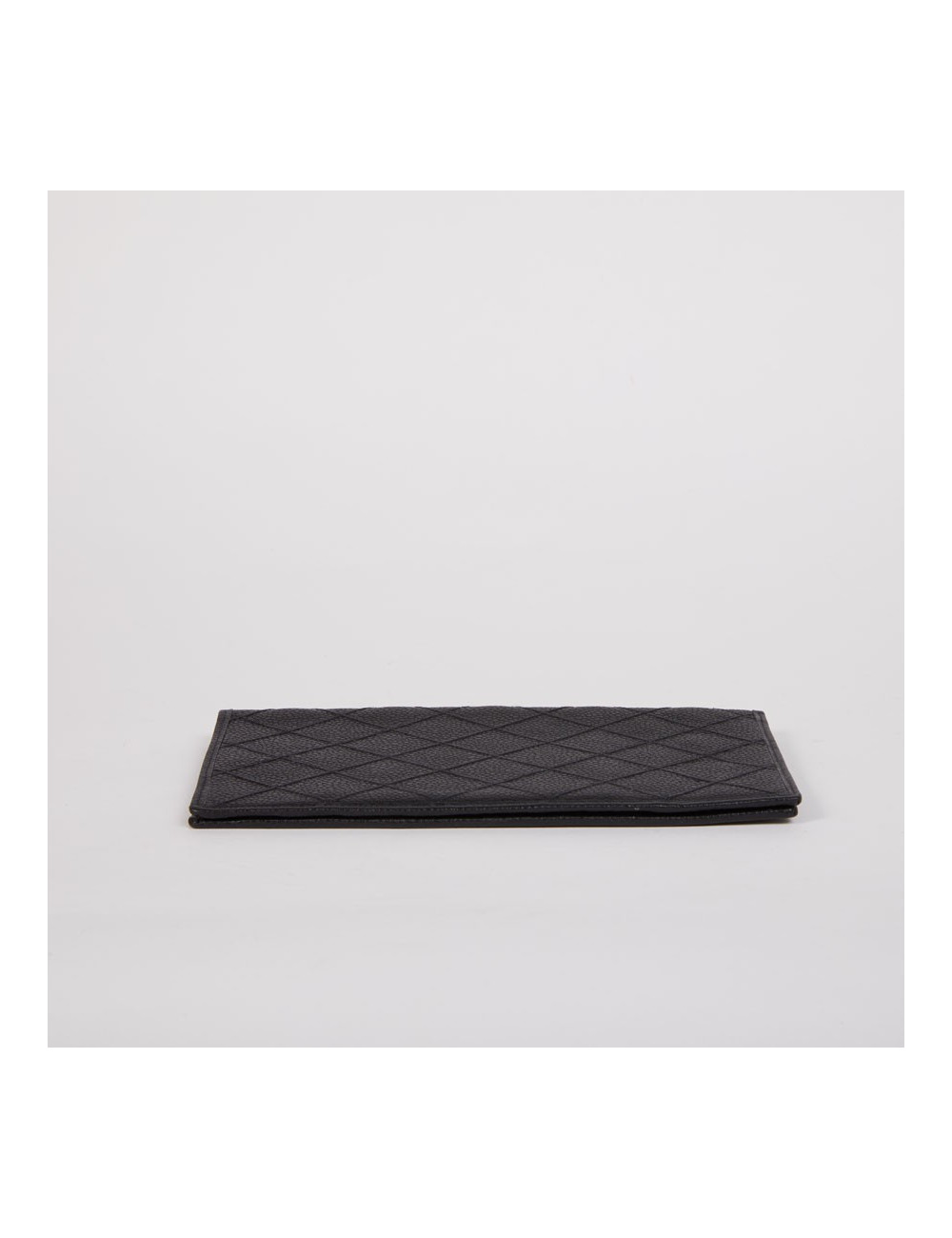 Porte-chéquier CHANEL cuir grainé noir