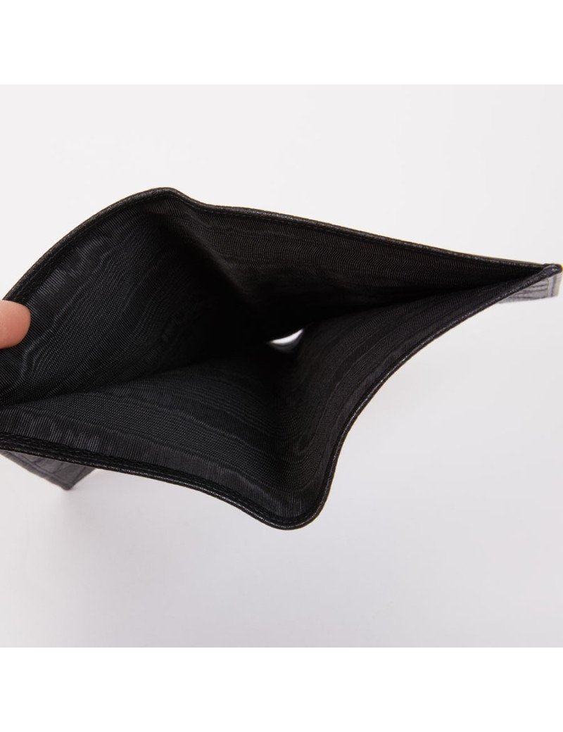 Portefeuille CHANEL noir en cuir caviar