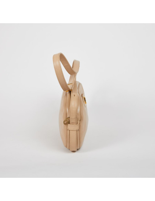 Sac CHRISTIAN DIOR vintage bandoulière cuir beige
