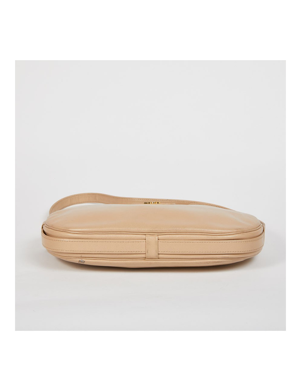 Sac CHRISTIAN DIOR vintage bandoulière cuir beige