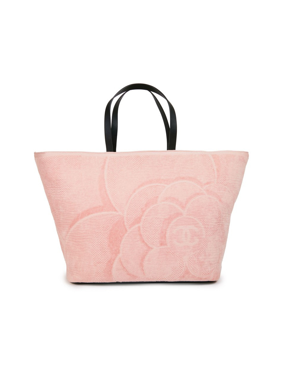 Sac de plage CHANEL en éponge rose