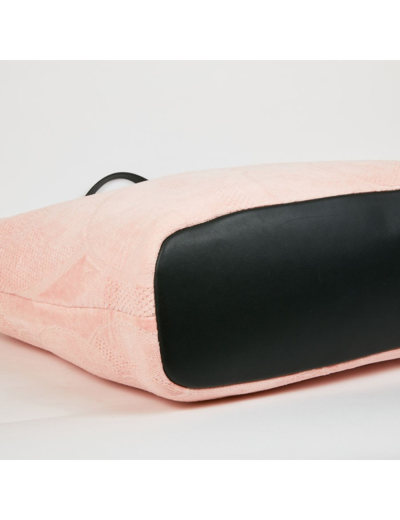 Sac de plage CHANEL en éponge rose