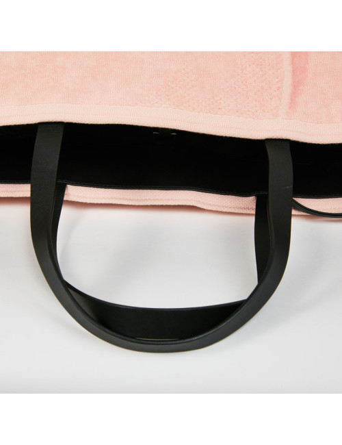 Sac de plage CHANEL en éponge rose