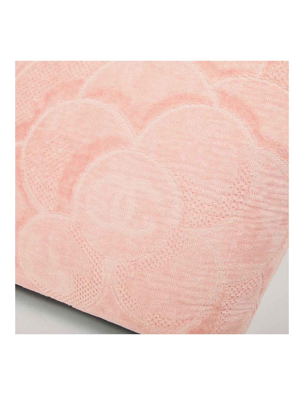 Sac de plage CHANEL en éponge rose