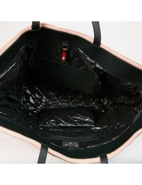 Sac de plage CHANEL en éponge rose