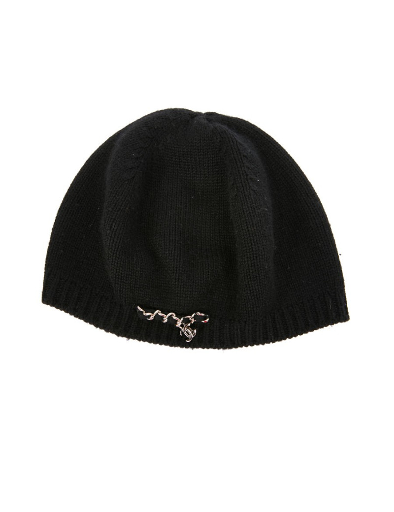 Béret CHANEL cachemire noir 