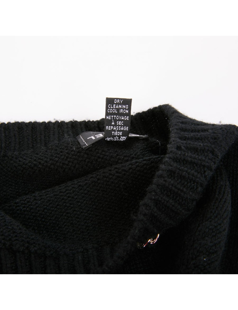 Béret CHANEL cachemire noir 