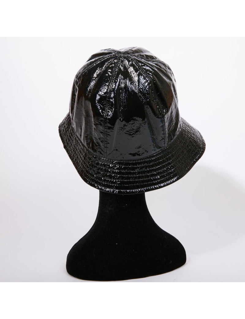 Chapeau de pluie CHANEL noir verni