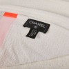 CHANEL White and Neon Pink Bath Towel in Cotton