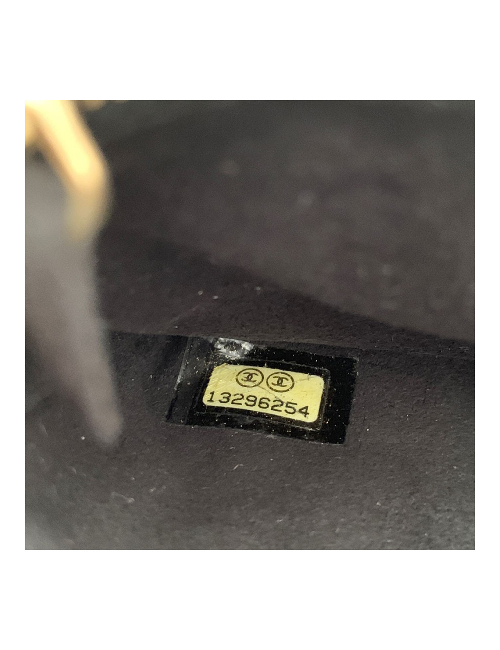 Porte monnaie CHANEL veau velours noir