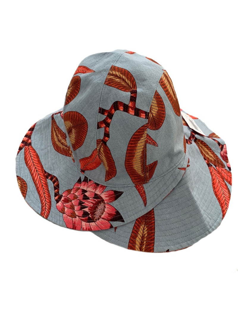 Chapeau "Fleurs Savana sur natte"