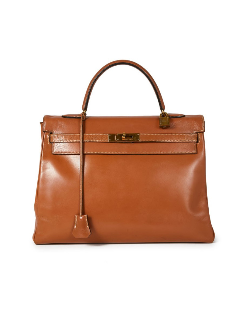 Kelly 35 HERMES  caramel vintage