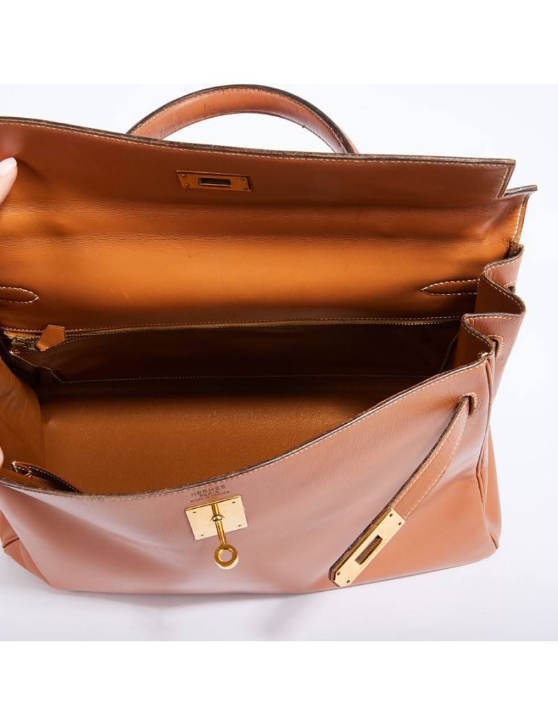 Kelly 35 HERMES  caramel vintage