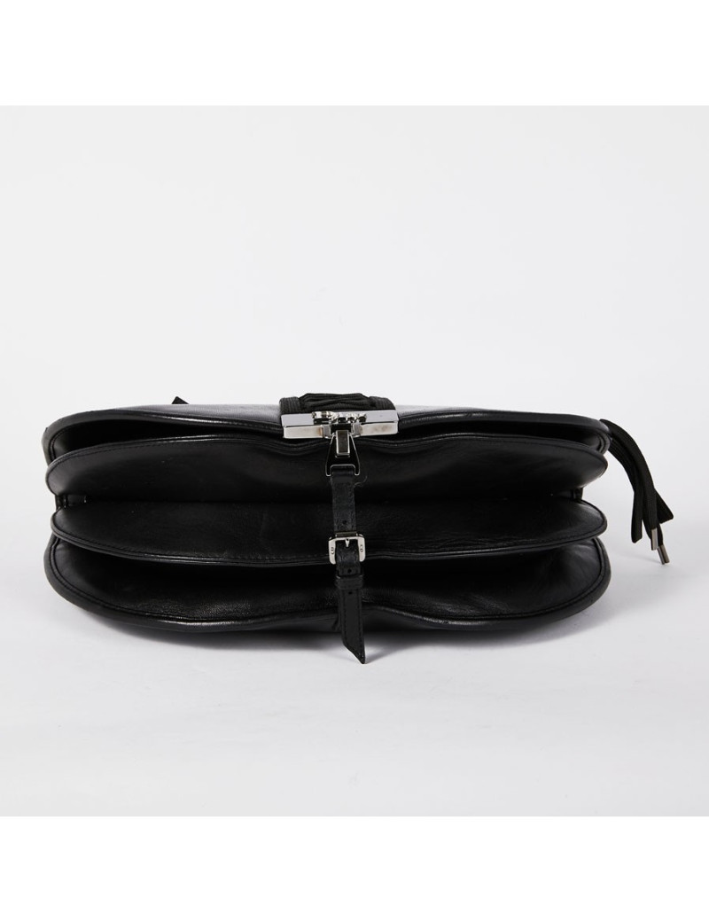 sac CHRISTIAN DIOR cuir noir