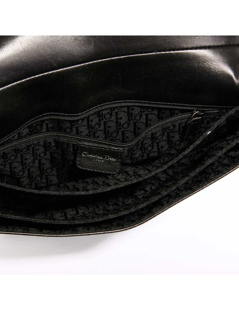 sac CHRISTIAN DIOR cuir noir