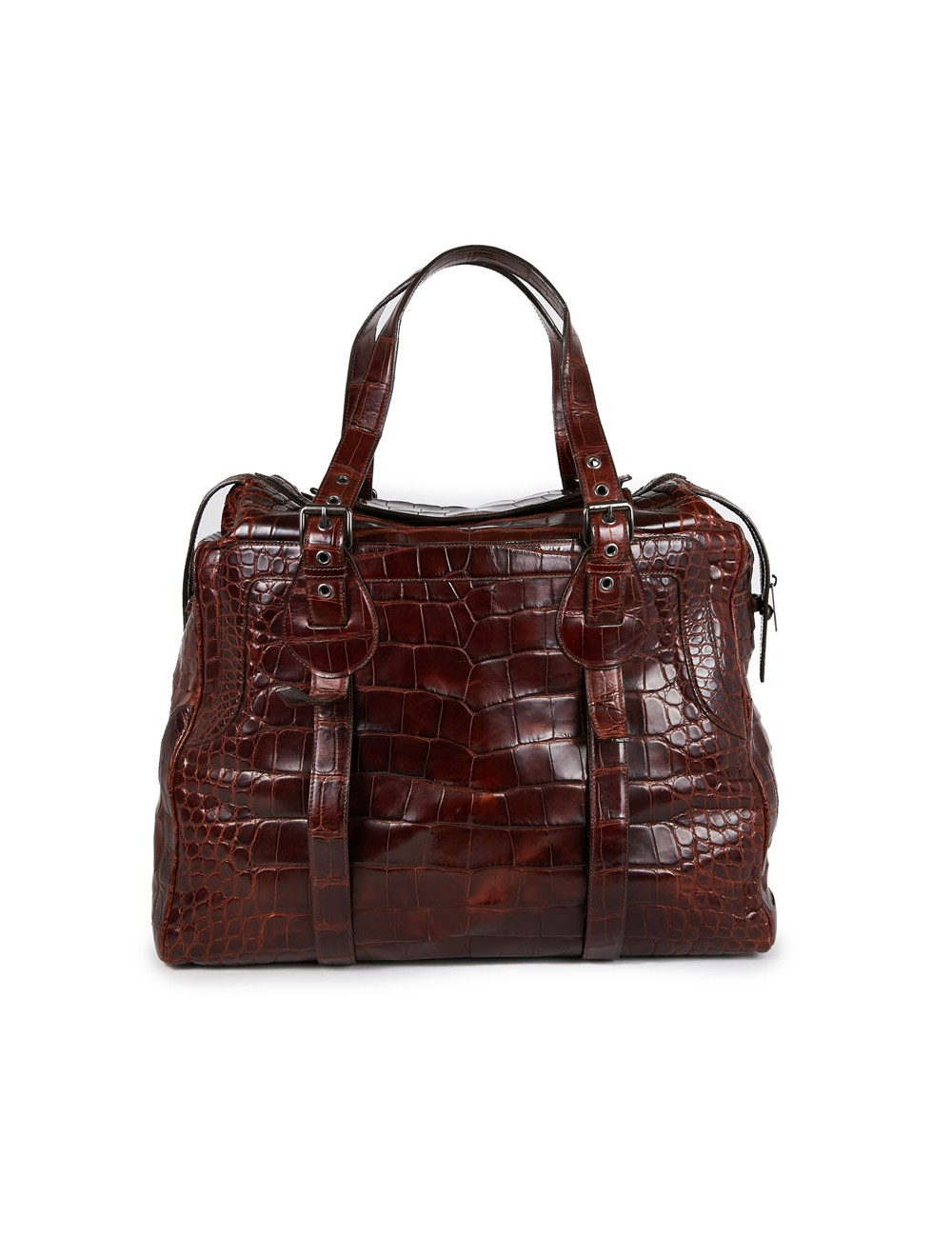 Sac de voyage CELINE en peau exotique du Mississipi