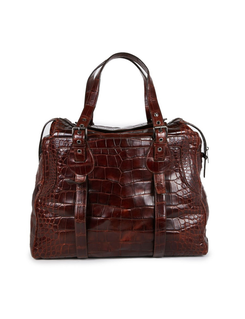 Sac de voyage CELINE en peau exotique du Mississipi