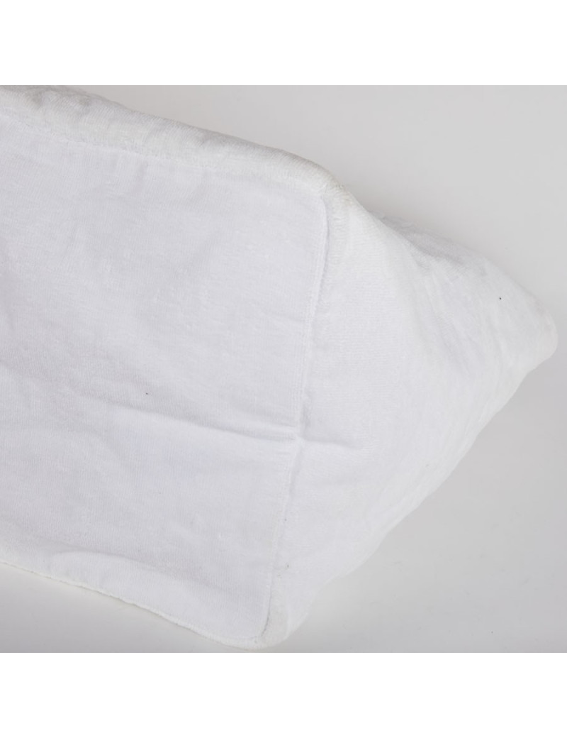 Sac de plage CHANEL tissu éponge blanc 