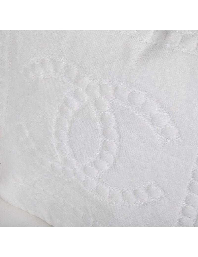 Sac de plage CHANEL tissu éponge blanc 