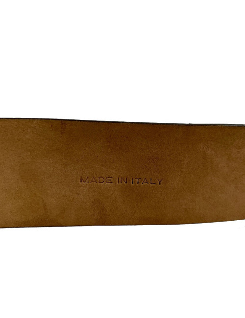 Ceinture VALENTINO boucle sertie de perles canon de fusil et strass