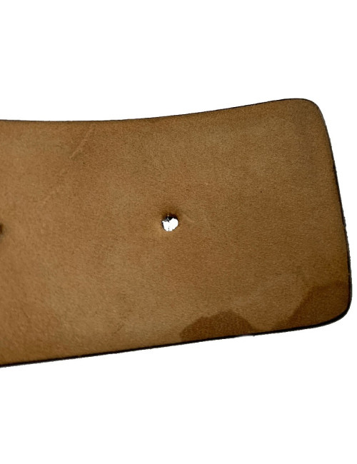 VALENTINO belt with buckle set in gunmetal pearls and rhinestones