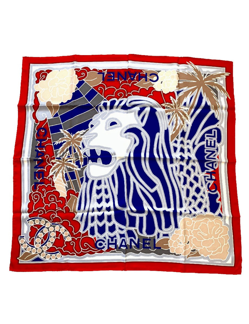 Foulard CHANEL tête de lion