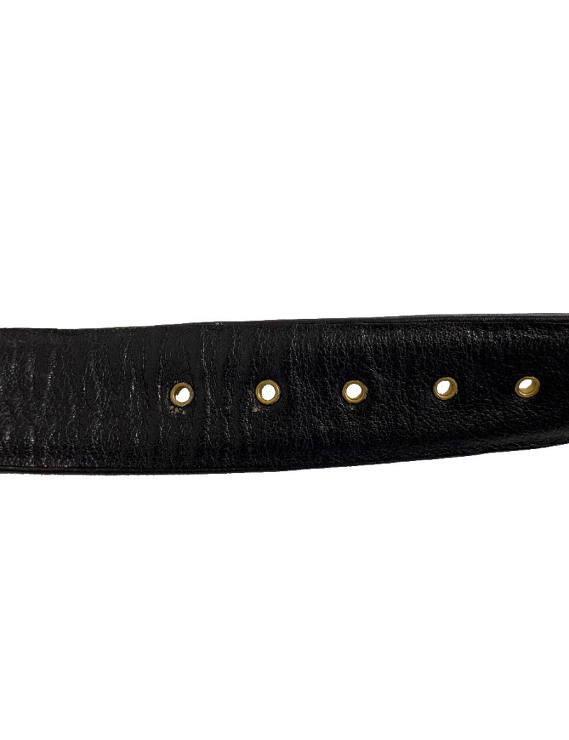 Ceinture noire CHANEL matelassée