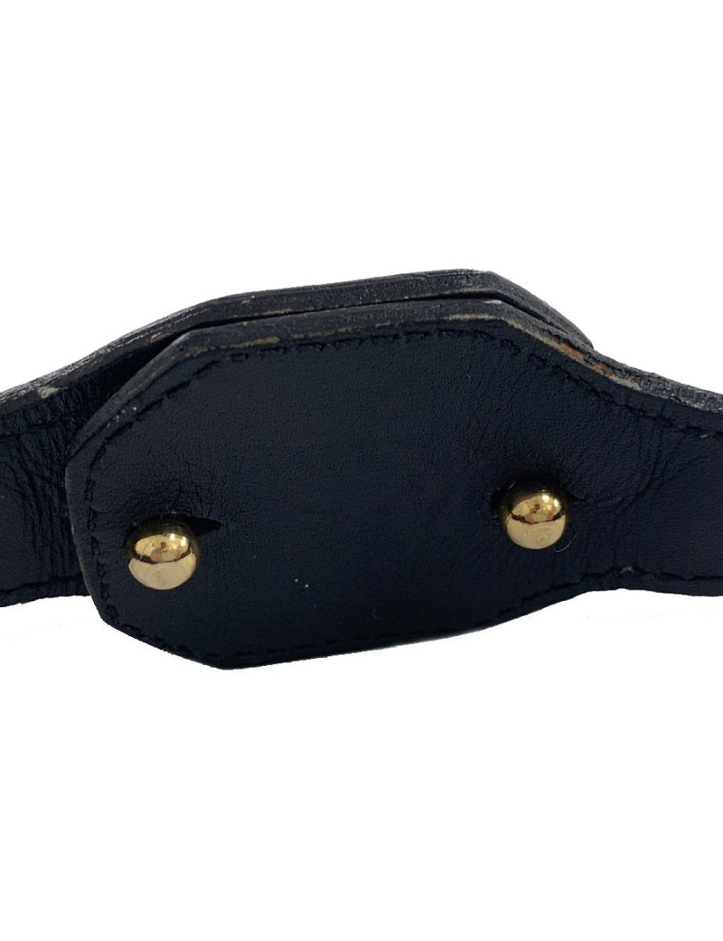 Ceinture CHRISTIAN DIOR cuir et dorée T80