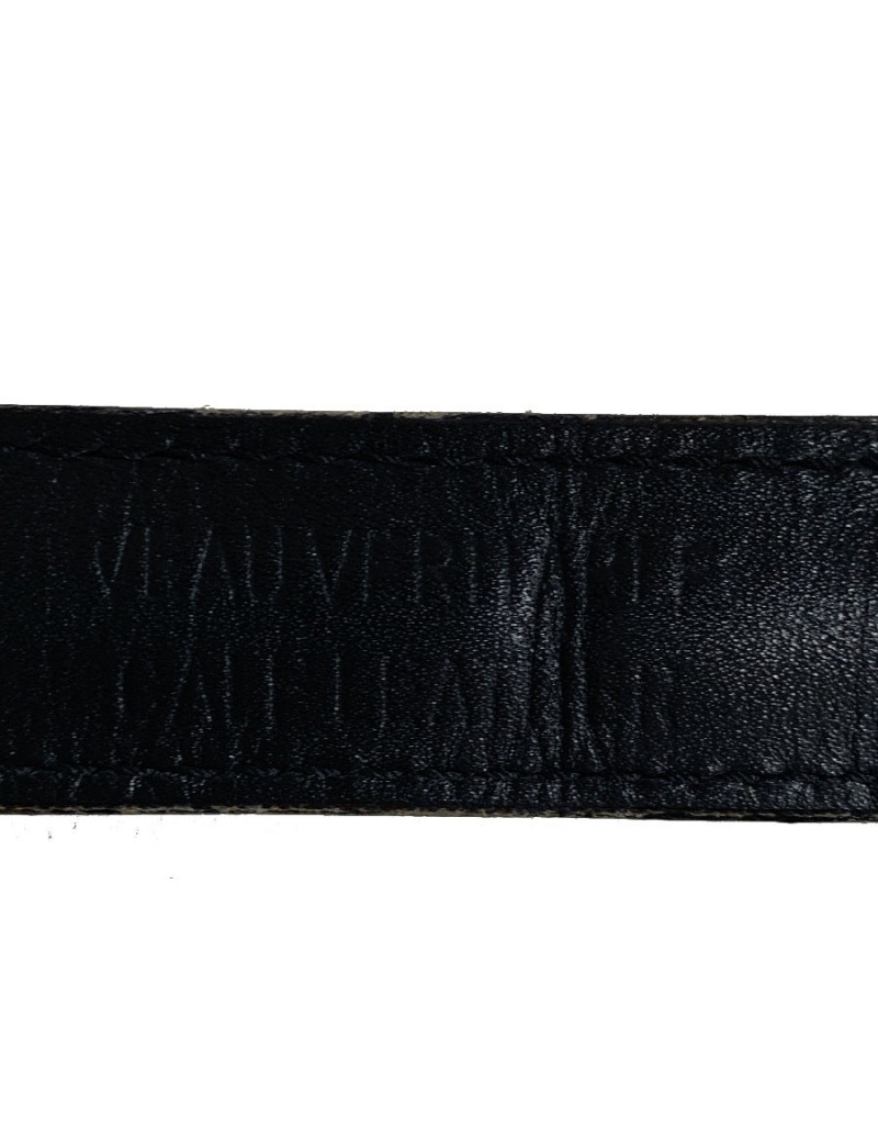 Ceinture CHRISTIAN DIOR cuir et dorée T80