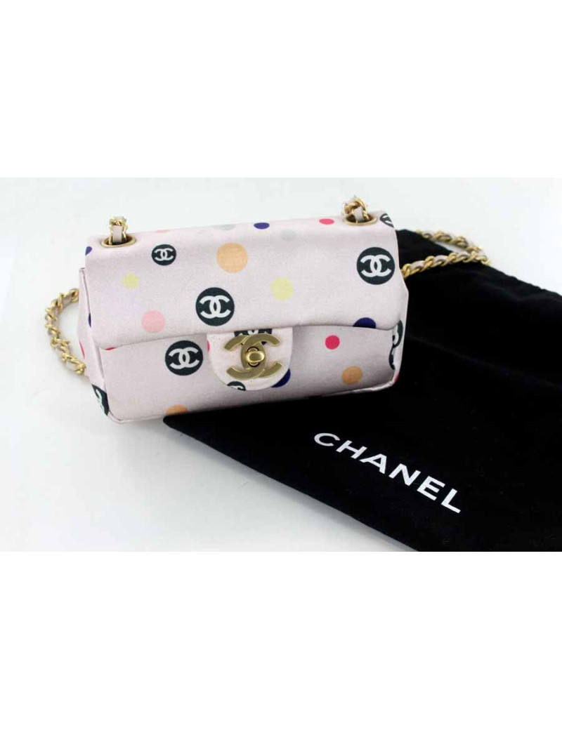 Sac Pochette CHANEL soie satinée