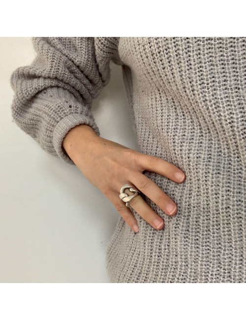 Bague HERMES Capture argent