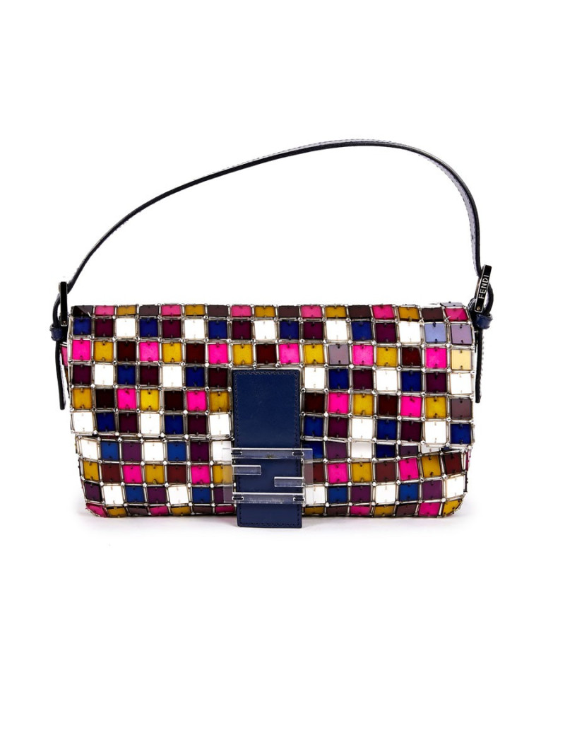 Sac FENDI  baguette multicolore  en mozaique et cristal
